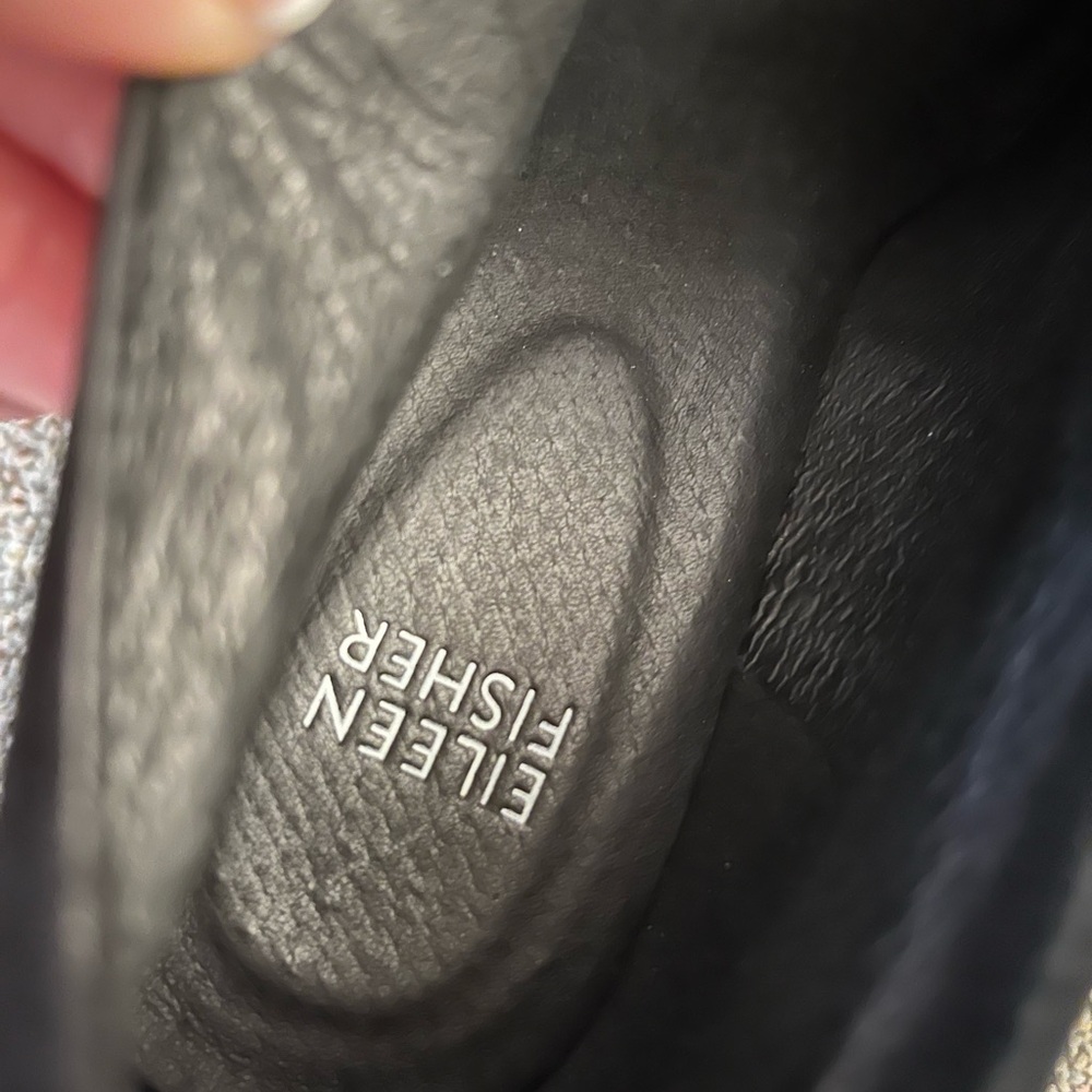 Eileen Fisher Black Suede Ankle Booties - Picture 6 of 8